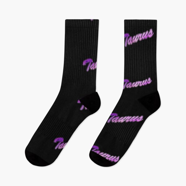 Item preview, TAURUS Zodiak Sign Brush Script (purple/pink) designed and sold by JennieCarolina.