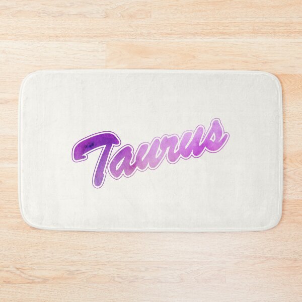 Item preview, TAURUS Zodiak Sign Brush Script (purple/pink) designed and sold by JennieCarolina.