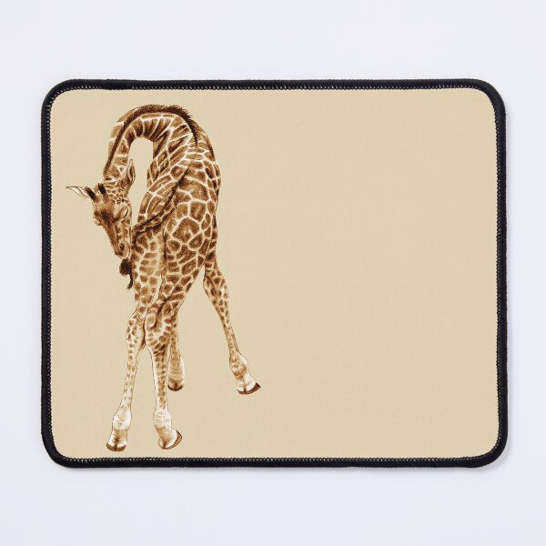 Item preview, Giraffe biting its tail - brown colorized version designed and sold by SylvieG18.