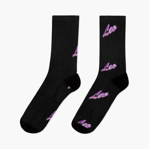 Item preview, LEO Zodiak Sign Brush Script (purple/pink) designed and sold by JennieCarolina.