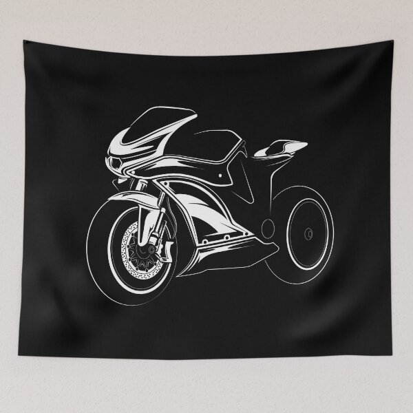 Item preview, Sketch of racing motorcycle designed and sold by AndreMi.