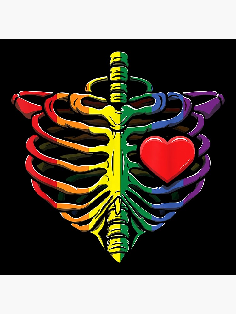 Skeleton Heart Rainbow Gay Pride Lgbtq Lgbt Pride Month Poster For Sale By Jenabmuriel Redbubble 5432