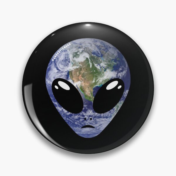 Item preview, Alien head - Planet Earth skin designed and sold by AreaStickers.