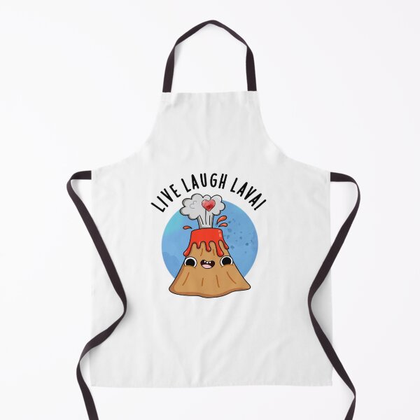 Item preview, Live Laugh Lava Funny Volcano Puns designed and sold by punnybone.