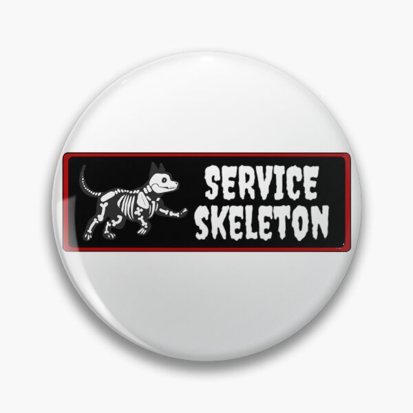 Item preview, Skeleton Service Dog Design designed and sold by somanydork.