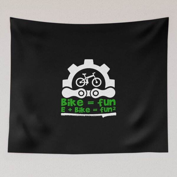 Item preview, Bike Equals Fun E Plus Bike Equals More Fun Sticker designed and sold by ayeshadanaqws.