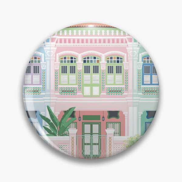 Item preview, Peranakan Shophouses in Singapore designed and sold by Tulipions.