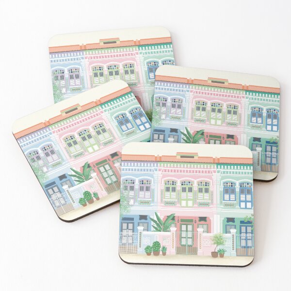 Item preview, Peranakan Shophouses in Singapore designed and sold by Tulipions.