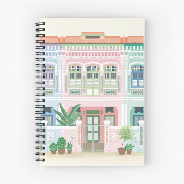 Item preview, Peranakan Shophouses in Singapore designed and sold by Tulipions.