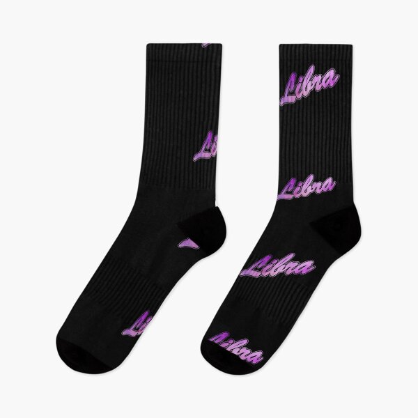 Item preview, LIBRA Zodiak Sign Brush Script (purple/pink) designed and sold by JennieCarolina.
