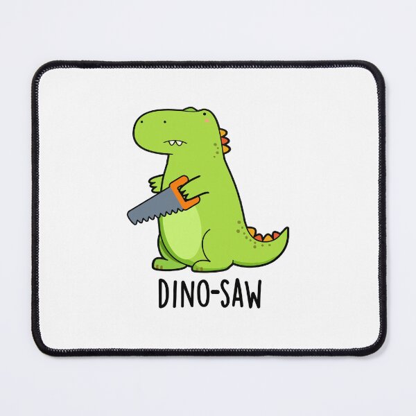 Item preview, Dino-saw Funny Dinosaur Tool Puns  designed and sold by punnybone.
