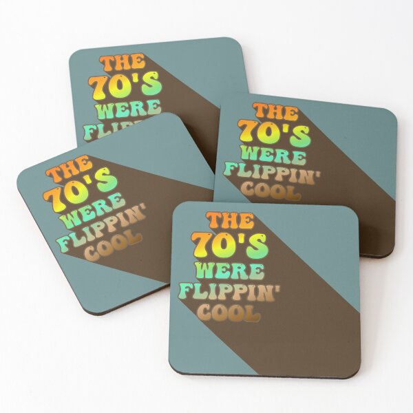 Item preview, The 70's Were Flippin' Cool, Ombre Pastel Retro Style Design designed and sold by TrulyEpoque.