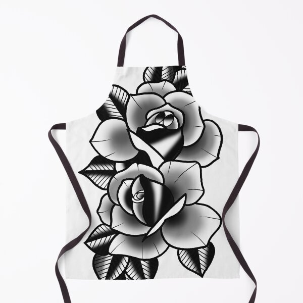 Item preview, Fkj tattoo flash black roses designed and sold by franckfkj.