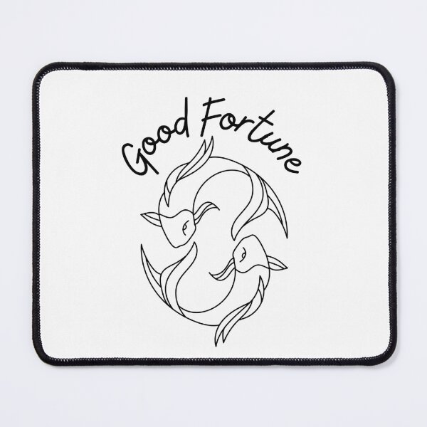 Item preview, Good Fortune Koi Fish Feng Shui Black designed and sold by FengShuiLounge.