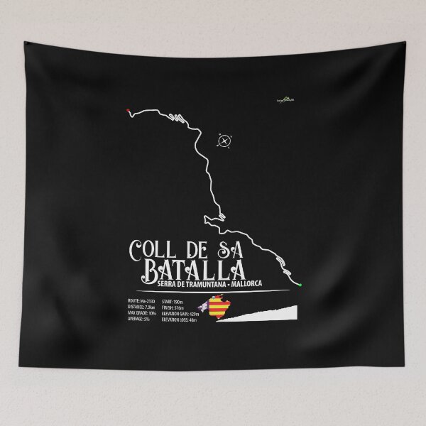 Item preview, Coll de sa Batalla Mallorca Spain Ma-2130 Trail Map Sticker T-Shirt 02 designed and sold by OuterShellUK.