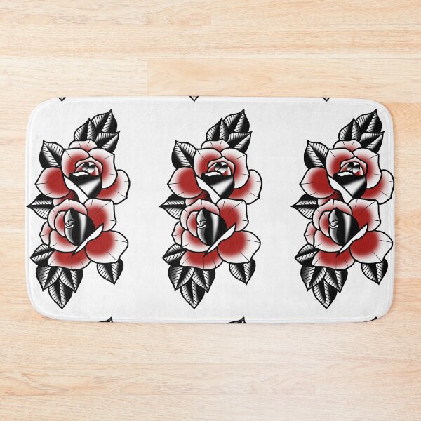Item preview, Fkj tattoo flash red roses designed and sold by franckfkj.