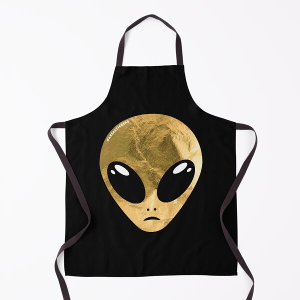 Item preview, Alien head - Gold skin designed and sold by AreaStickers.