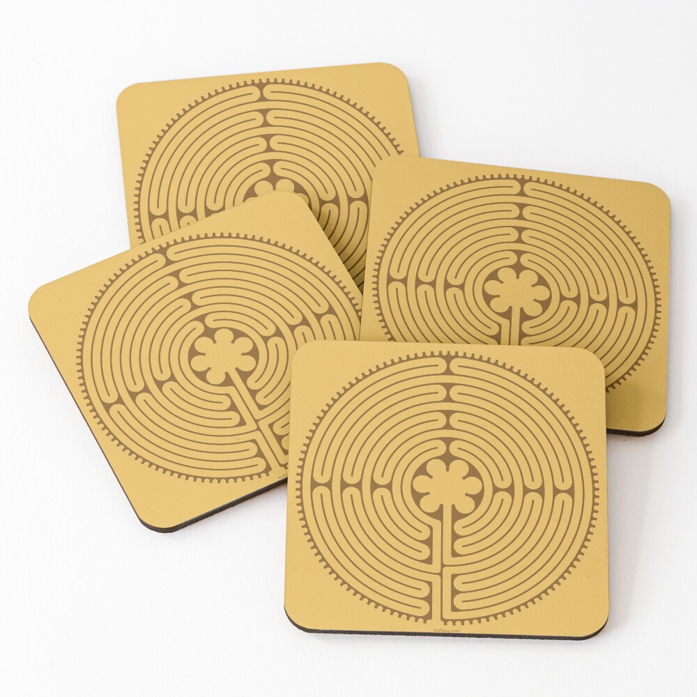 Chartres Labyrinth Coasters (Set of 4)