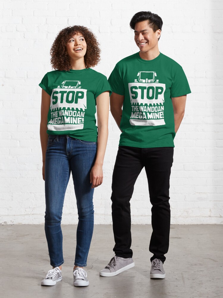 Thumbnail 1 of 7, Classic T-Shirt, Stop the Wandoan Megamine! designed and sold by Jarren Nylund.