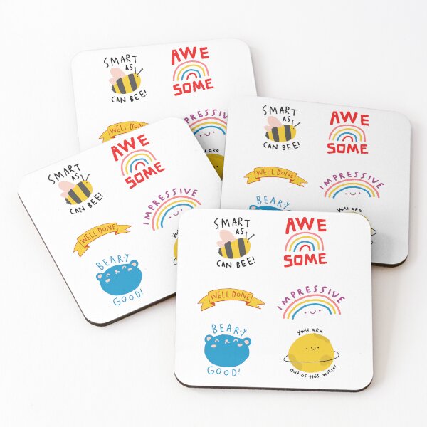 Item preview, positive affirmations , kawaii sticker pack, for kids ,  designed and sold by helkav.