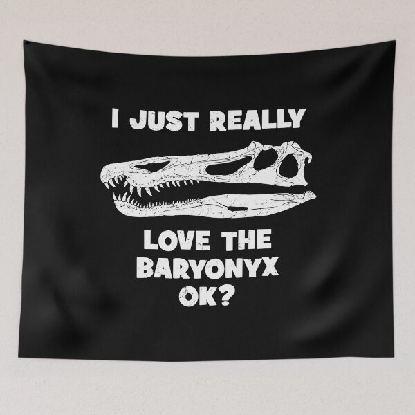 Artikelvorschau, Baryonyx Fossil Schädel entworfen und verkauft von NicGrayGraphic.