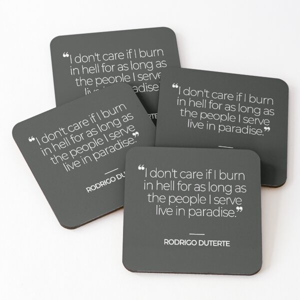 Item preview, Rodrigo Duterte Quotes designed and sold by TonsPOD.
