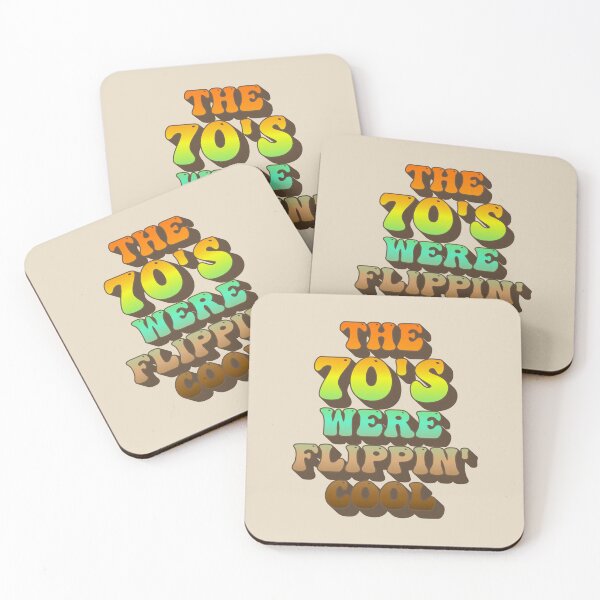 Item preview, The 70's Were Flippin' Cool, Ombre Pastel Retro Style Design designed and sold by TrulyEpoque.