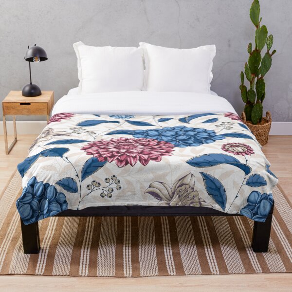 Artikelvorschau, Elegantes Vintage-Luxus-handgezeichnetes Blumenmuster entworfen und verkauft von TeeBeesDesign.