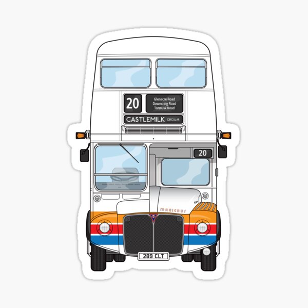 Item preview, Stagecoach Magicbus Routemaster Bus 80s 289CLT Illustration designed and sold by BFXIII.
