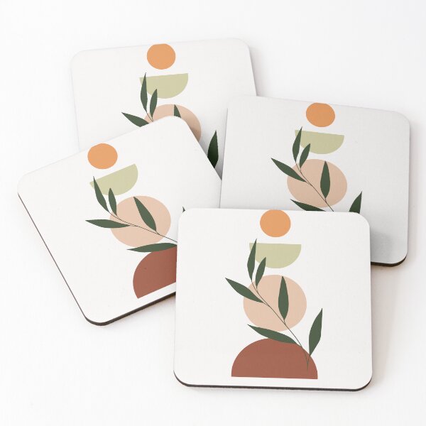Item preview, Abstract Geometric,  Neutral boho, Abstract Plant Art designed and sold by DigiHouse.
