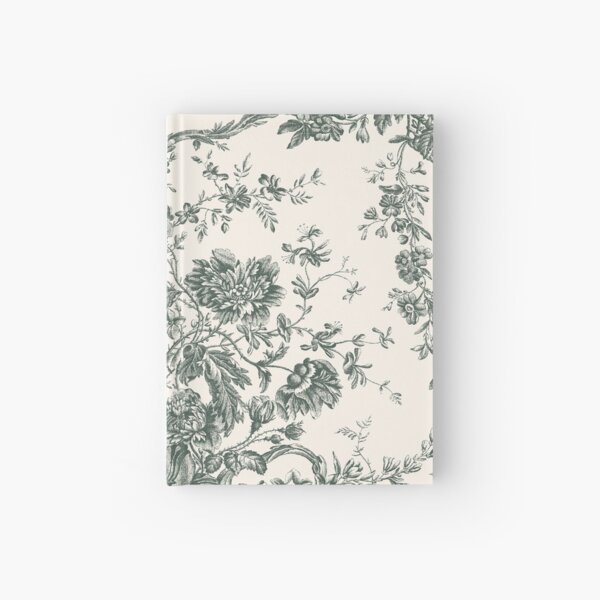 Item preview, Toile de Jouy Fleurie Pattern in Green Colour designed and sold by silver6press.