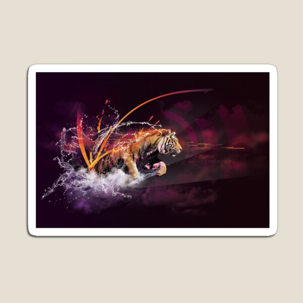 TIGER SPLASH by Skyzune ART Magnet