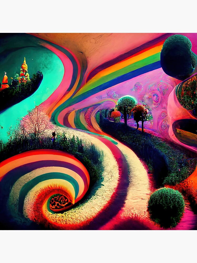 "Rainbow Land" Poster for Sale by ConfirmedArt Redbubble