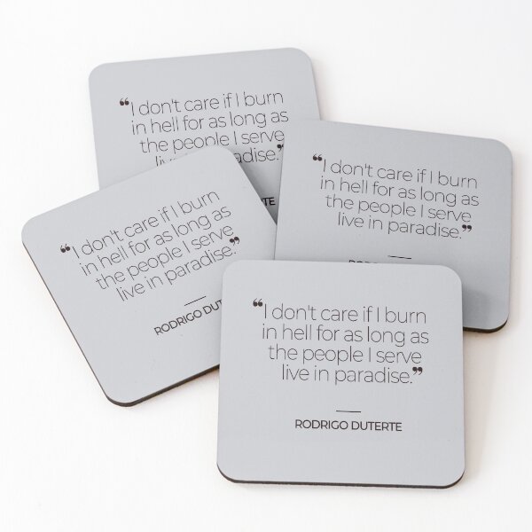 Item preview, Rodrigo Duterte Quotes designed and sold by TonsPOD.
