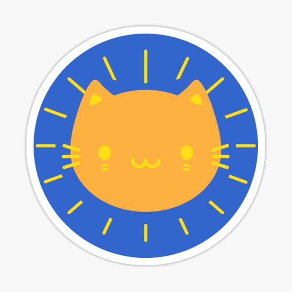 Kawaii Sunshine Cats Sticker