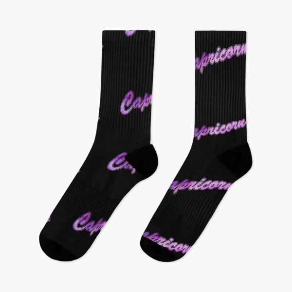 Item preview, CAPRICORN Zodiak Sign Brush Script (purple/pink) designed and sold by JennieCarolina.