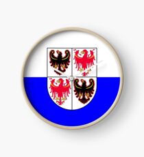 Flag of Trentino South Tyrol Clock