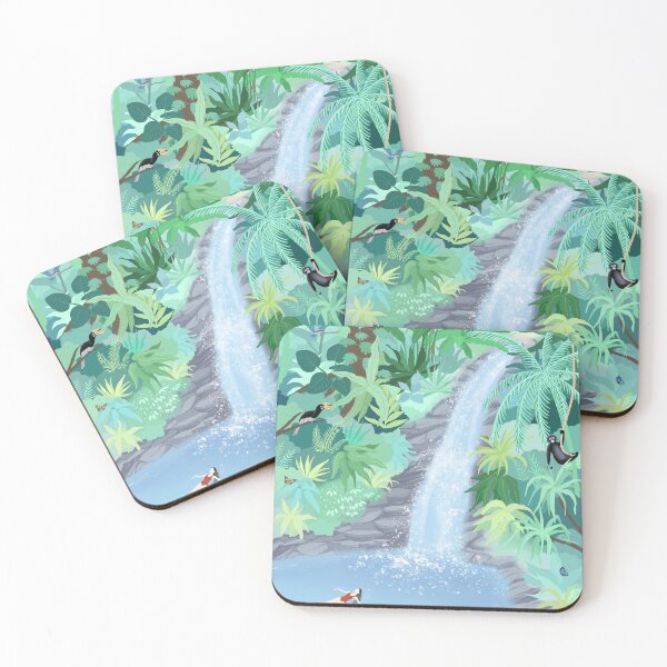 Item preview, Waterfall Swimming designed and sold by Tulipions.