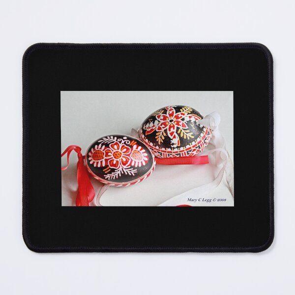 Item preview, Two Traditional Black Czech Easter Eggs With Geometric Designs Poster designed and sold by lelaalicesr.
