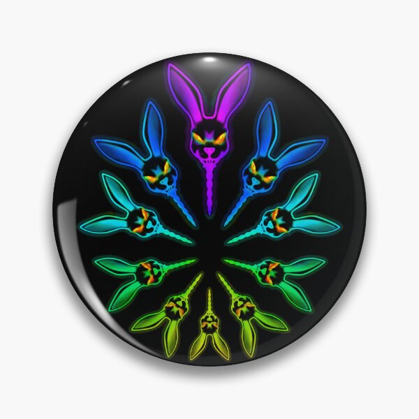 Item preview, Bunny Frog Leap Rainbow Trippy fan art designed and sold by IMNIUM.