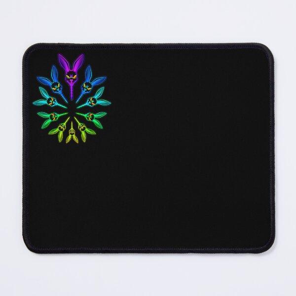 Item preview, Bunny Frog Leap Rainbow Trippy fan art designed and sold by IMNIUM.