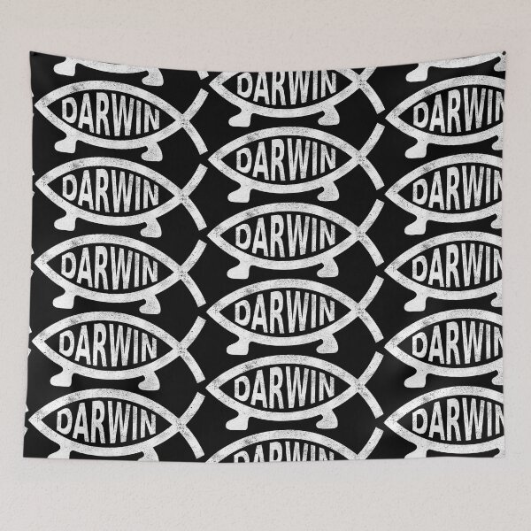 Item preview, Darwin Fish (corner distressed design) designed and sold by siggyspatsky.