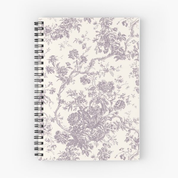 Item preview, Toile de Jouy Fleurie Pattern in Lavender Colour designed and sold by silver6press.