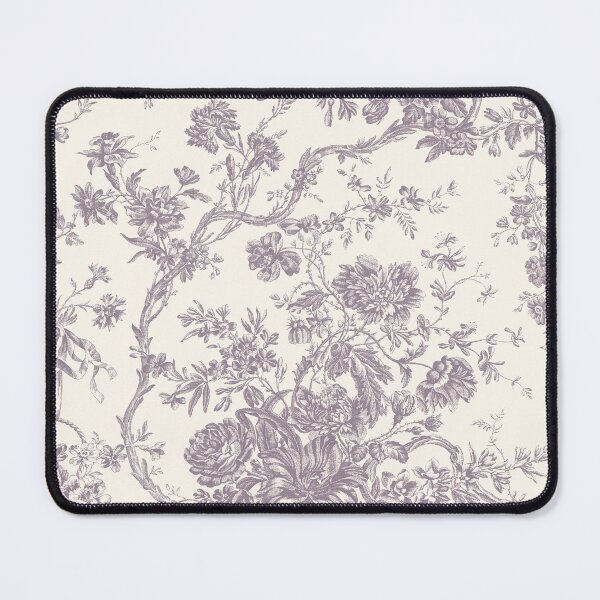 Item preview, Toile de Jouy Fleurie Pattern in Lavender Colour designed and sold by silver6press.
