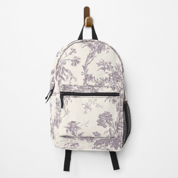 Item preview, Toile de Jouy Fleurie Pattern in Lavender Colour designed and sold by silver6press.
