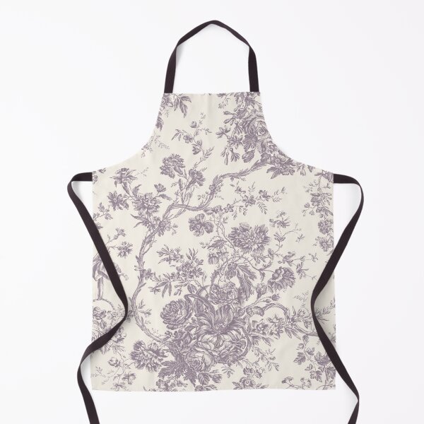 Item preview, Toile de Jouy Fleurie Pattern in Lavender Colour designed and sold by silver6press.