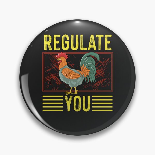 Item preview, Regulate Your Chicken Rooster designed and sold by HappyTeesCie Shop.
