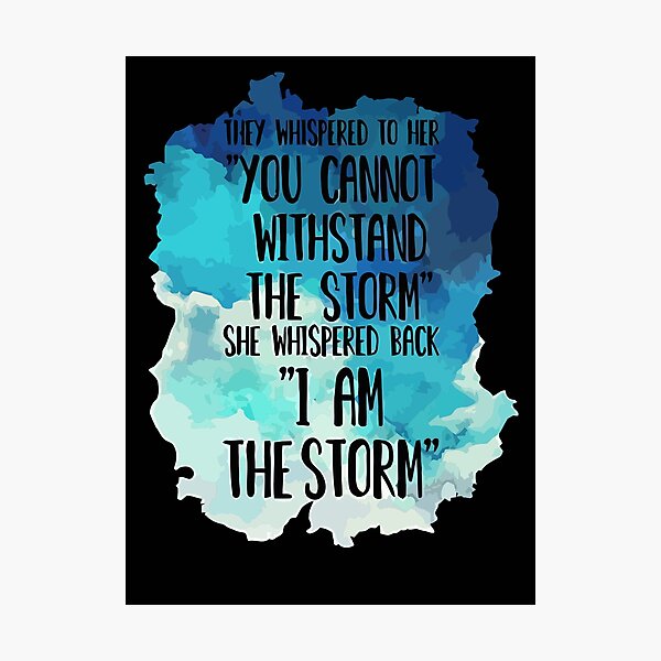 Item preview, She Whispered I Am The Storm Novelty designed and sold by unicornnpopp.
