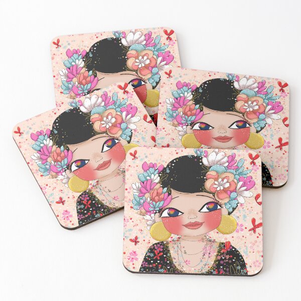 Item preview, The Flower Lady with Butterflies designed and sold by fanny offre.