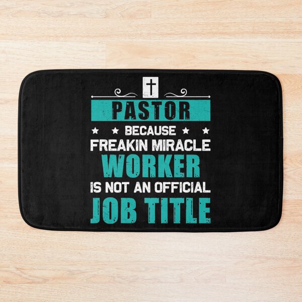Item preview, Pastor Freakin Miracle Worker Funny Theologian designed and sold by StrongShirts.